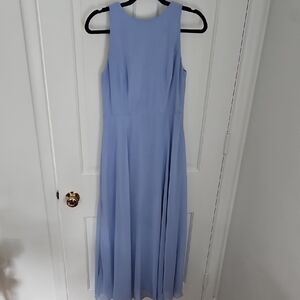 Elegant Blue Sleeveless Dress